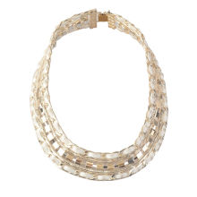 Bijoux Collier Tressé Velours À Pierre De Lait Milky (XJW1596)